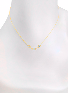 Trinity Marquise Moissanite Necklace