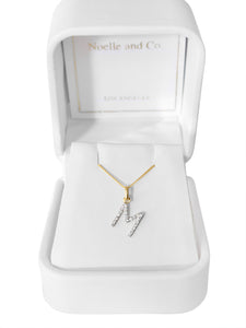 Isabella Diamond Initial Necklace
