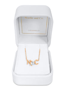 Noelle Love White Sapphire Necklace