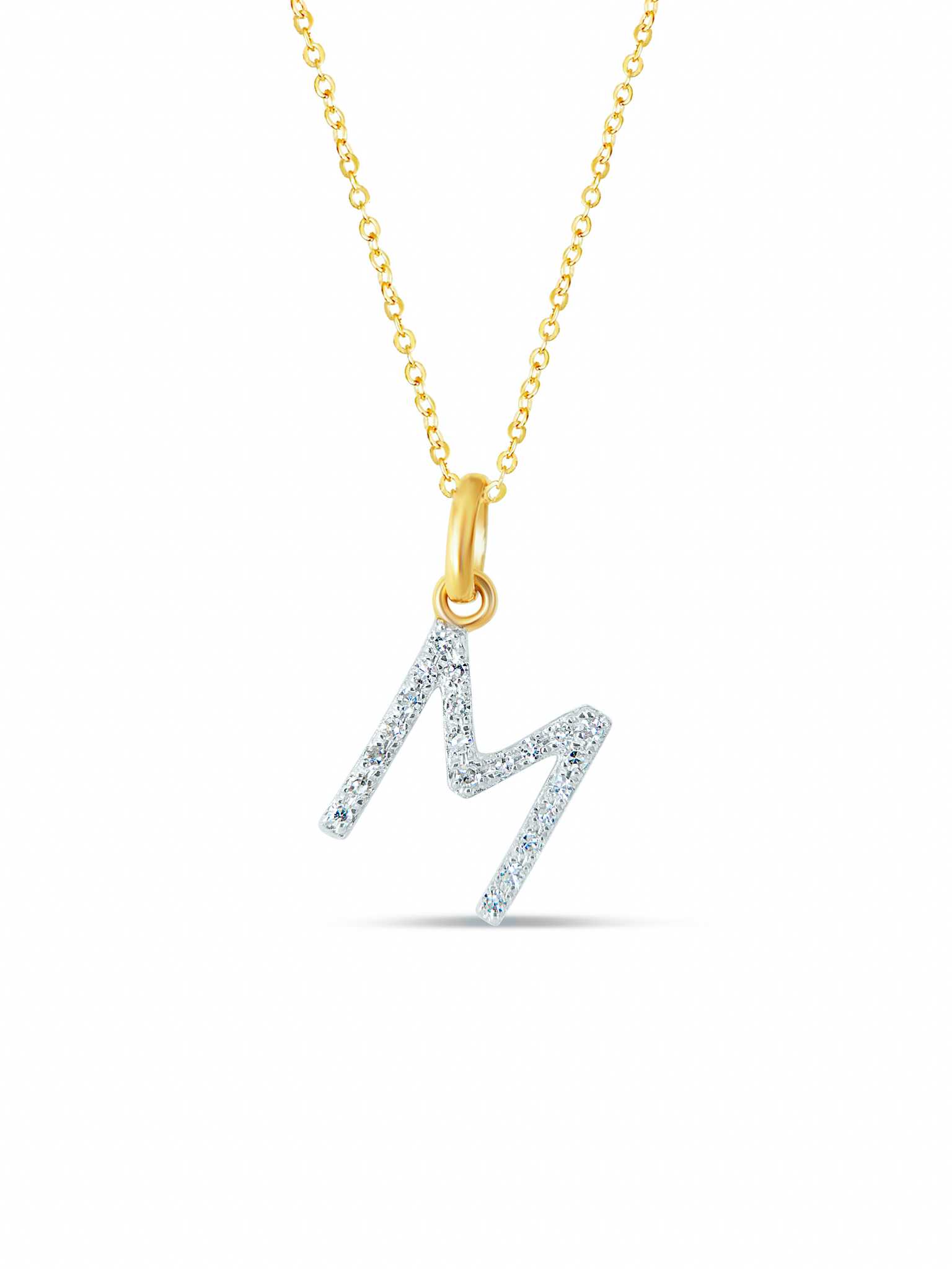 Isabella Diamond Initial Necklace