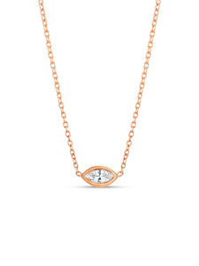 Moissanite Marquise Necklace