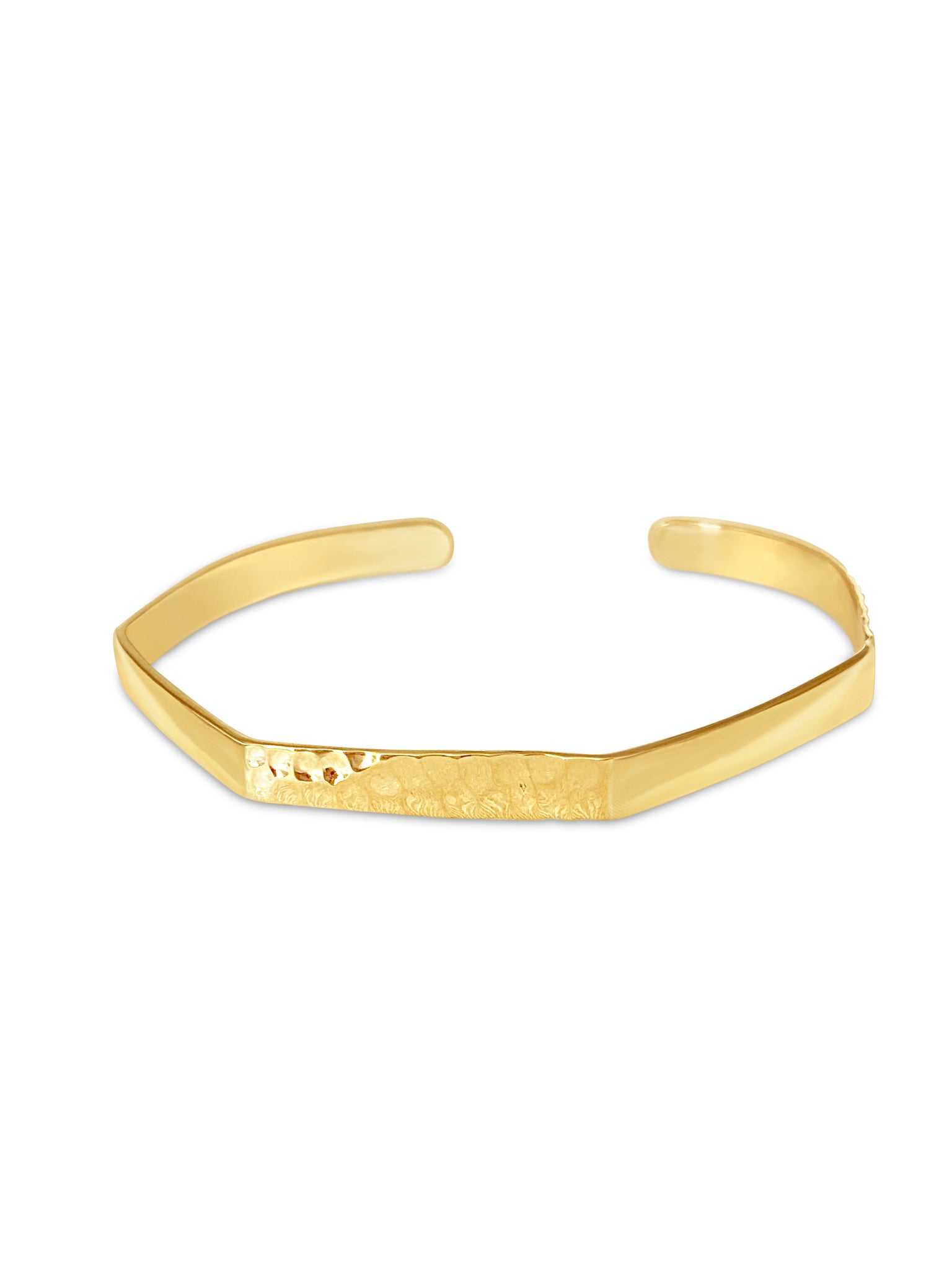 ASOS DESIGN 14k gold plate cuff bracelet with ball and bar design | ASOS
