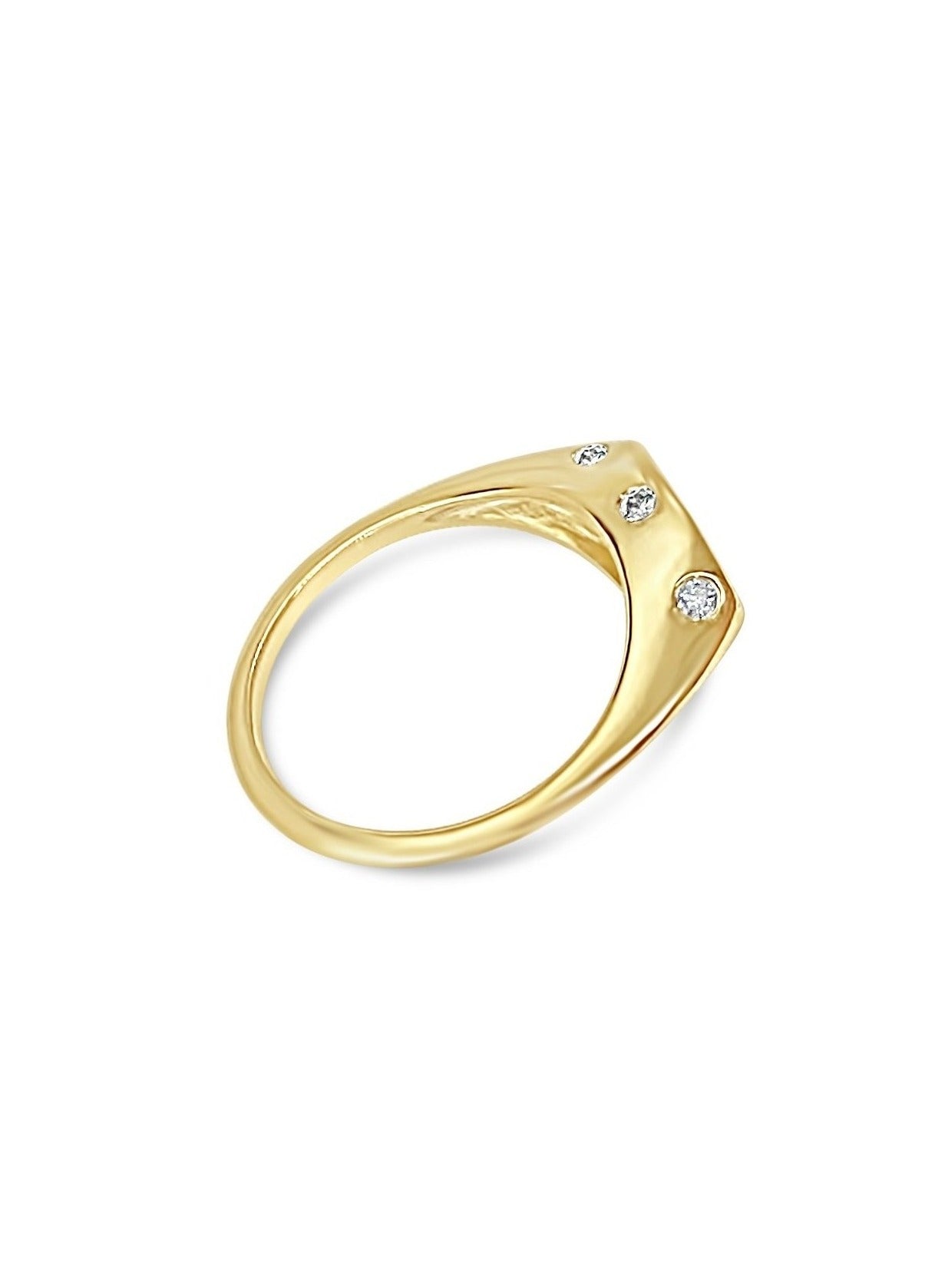 Jacqueline Signet Ring in 10K Solid Gold